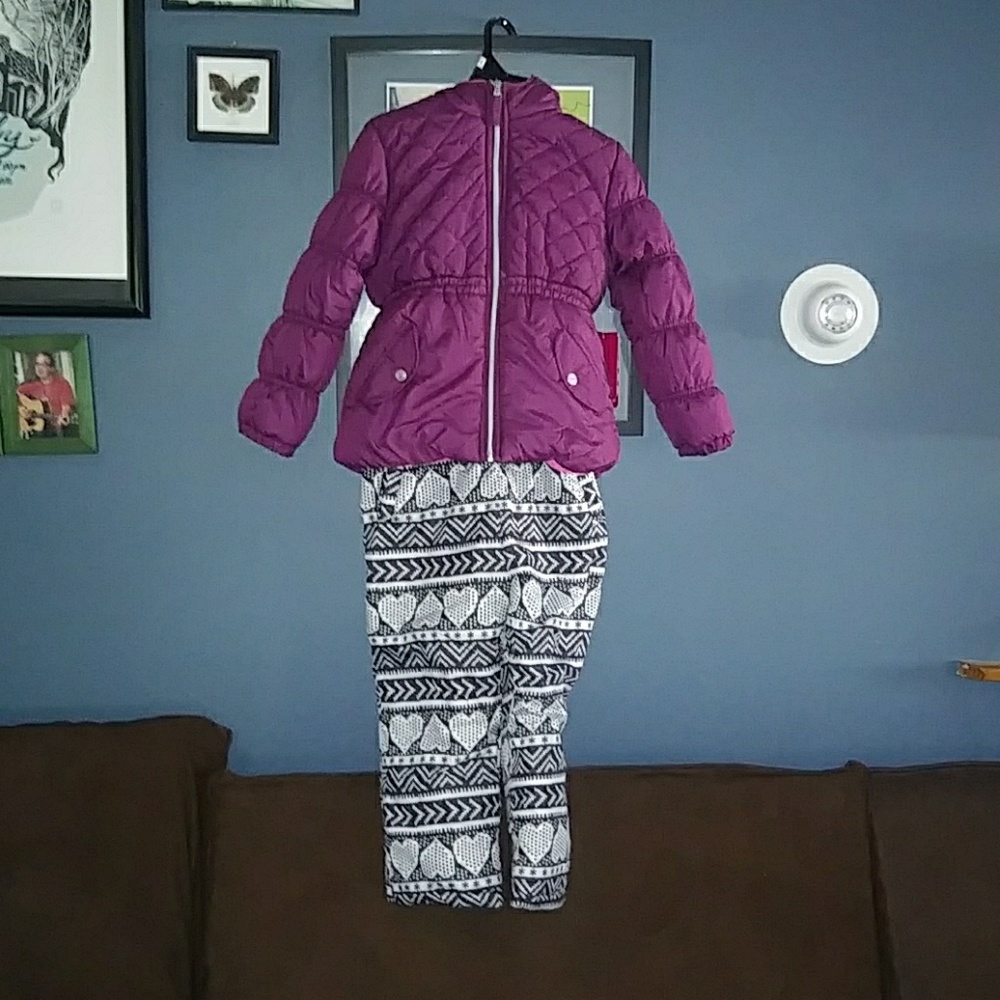 Girls Hooded Snowsuit